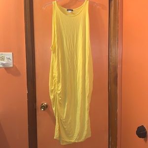 *3 for $25* VENUS YELLOW COLOR DRESS W/ side rushing Size 2X SUPER CUTE N COMFY